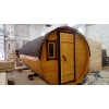 Круглая баня-бочка из кедра 6 метров