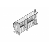 Комплект для сборки бани-бочки стандарт 4,5 метра