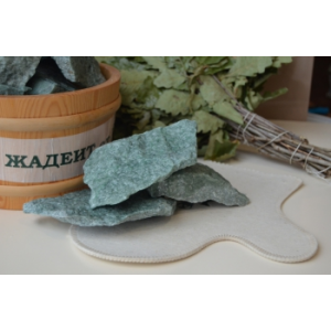 Камень Жадеит некалиброванный колотый 10 кг (м/р Хакасия)