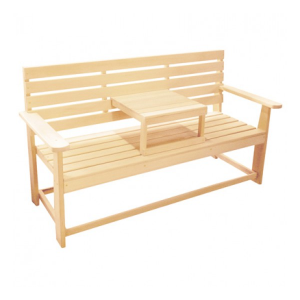 Деревянная скамейка (съемный столик)